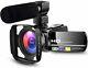 Caméscope Caméra Vidéo Caméra Ultra Enregistreur Numérique Hd 1080p Vlogging Youtube W