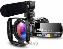 Caméscope Caméra Vidéo Hd 1080p Vlogging Youtube Enregistreur Numérique La Diffusion En