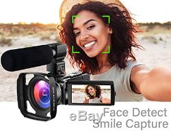 Caméscope Caméra Vidéo Ultra Hd 1080p Vlogging Youtube Caméra Enregistreur Numérique 2