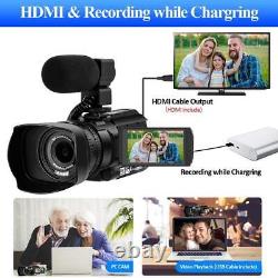 Caméscope Vidéo 4k Wifi 30x Digital Zoom Hd Touch Screen Recorder Caméra Vidéo
