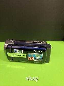 Caméscope numérique Sony DCR-SX45 Handycam, enregistreur de caméra vidéo bleu.