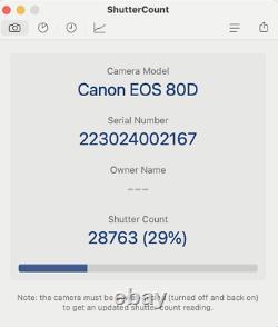 Canon Eos 80d Digital Slr Camera Body Avec Objectif De 18-135mm