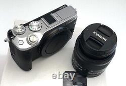 Canon Eos M6 Caméra Numérique 24mp Aps-c 15-45mm Is Stm Lens Dual Pixel Autofocus
