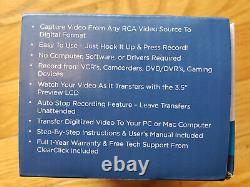 Clearclick Video 2 À Digital Converter 2.0 Enregistrement De Vcr Vhs Av Rca Hi8 DVD