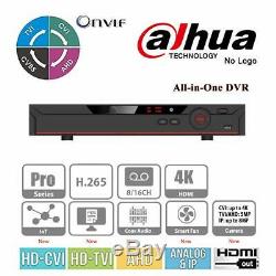 Dahua Oem 8mp Penta-brid 16ch + 16ch (ipc) Dvr 4k Digital Video Recorder