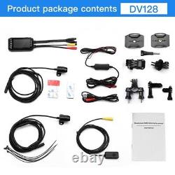 Digital Dv128 1080p Motorbike Dash Camera Dual Lens Video Recorder Night Vision