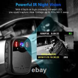 Elikliv 8x Digital Zoom 1296p Police Corps Worn Camera Night Vision Recorder Kits