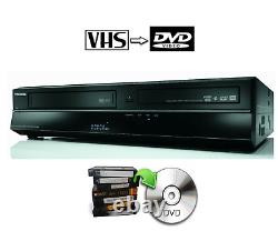 Enregistreur DVD VHS HDD Toshiba RDXV60 avec Freeview HDMI Copie VHS vers DVD 500 Go HDD