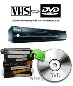 Enregistreur DVD VHS Toshiba D-VR18DTKB Copier VHS sur DVD