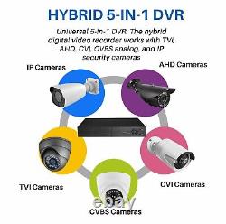 Enregistreur DVR CCTV 5MP 8 canaux hybride P2P 8 CH AHD HD 4K 1080P VGA HDMI BNC UK