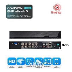 Enregistreur DVR CCTV intelligent 4 8 16 canaux AHD 1080P 5MP Vidéo HD VGA HDMI BNC UK