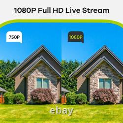 Enregistreur DVR intelligent de CCTV 8 canaux 5-en-1 vidéo HD 1080P VGA HDMI BNC UK