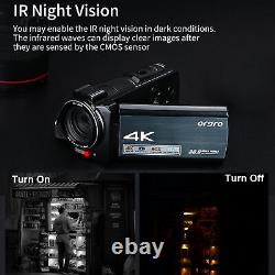 Enregistreur DV vidéo numérique 4K HDR-AX10 avec écran de 3,5 pouces Z2I5.