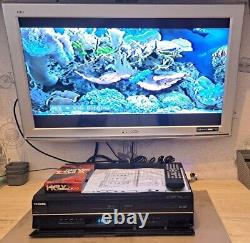 Enregistreur VHS DVD Toshiba DVR19DTKB2 Copie de VHS à DVD Télécommande & Guide d'installation