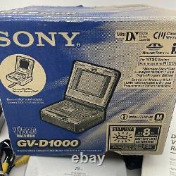 Enregistreur Vidéo Numérique Sony Gv-d1000 Ntsc Mini DV Avec Manuel Et Boîte