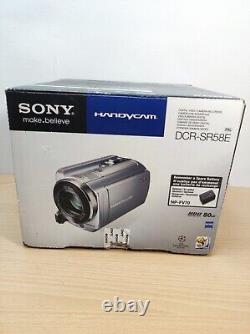 Enregistreur de caméra vidéo numérique Sony Handycam 80GB HDD DCR-SR58E