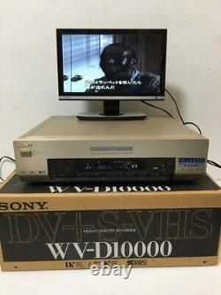 Enregistreur de cassettes vidéo numérique SONY WV-D10000 DV minIdv SVHS Double Deck