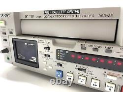 Enregistreur lecteur de cassette vidéo numérique Mini DV Sony DSR-25 DV entièrement fonctionnel