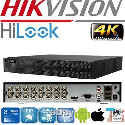 Enregistreur vidéo 4k Hikvision Hilook Cctv Hd Dvr 4/8/16ch 4k 8mp HDMI intérieur Royaume-Uni.
