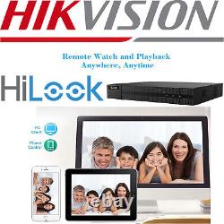 Enregistreur vidéo 4k Hikvision Hilook Cctv Hd Dvr 4/8/16ch 4k 8mp HDMI intérieur Royaume-Uni.
