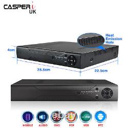 Enregistreur vidéo CCTV 5MP DVR 4/8/16/32ch Ultra HD AHD TVI HDMI P2P Sécurité à domicile