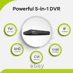 Enregistreur vidéo CCTV à distance SANNCE 8CH 1080P Lite DVR pour système de sécurité à domicile
