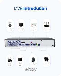Enregistreur vidéo DT81DX sans disque dur 4K 8CH DVR 8MP 5IN1 H. 265+ CCTV Person Vehicle