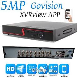 Enregistreur vidéo DVR CCTV 16/8/4 canaux 5MP 1080p pour système de caméra de sécurité à domicile