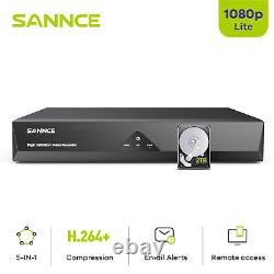 Enregistreur vidéo DVR SANNCE 16CH H.264+ 5IN1 Lite 1080p avec alerte email à distance et 2 To