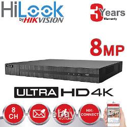 Enregistreur vidéo de caméra 4/8/16 Ch 4k Hikvision Dvr avec sortie HDMI, Turbo HD 2.4mp 5mp 8mp