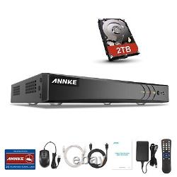 Enregistreur vidéo de surveillance à domicile ANNKE DT81DP 8CH 5IN1 4K 8MP H. 265+ DVR 2 To