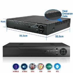 Enregistreur vidéo numérique 4 canaux AHD 1920P CCTV 5MP avec HDMI, VGA et BNC UK