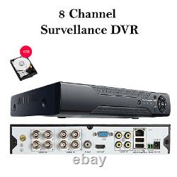 Enregistreur vidéo numérique 4en1 CASPERi CCTV 5MP DVR 8 canaux 1920P avec HDMI BNC VGA