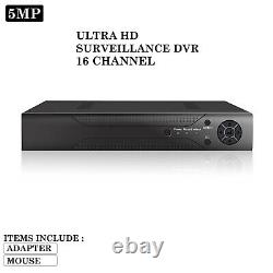 Enregistreur vidéo numérique 5MP CCTV DVR Ultra HD AHD 1920P VGA HDMI BNC UK