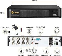 Enregistreur vidéo numérique Anlapus 1080p 8CH avec disque dur de 1 To pour système de vidéosurveillance CCTV H. 265+