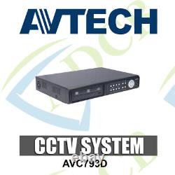 Enregistreur vidéo numérique Avtech 4 canaux D1 DVR USB DVD Backup CCTV Sécurité 2 To VGA