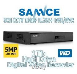 Enregistreur vidéo numérique CCTV 1080P 8CH SANNCE 5-en-1 (WD 1TB HD) 479