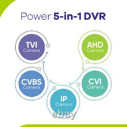 Enregistreur vidéo numérique CCTV 5IN1 SANNCE 16CH 1080P Lite DVR Alert Email App Push
