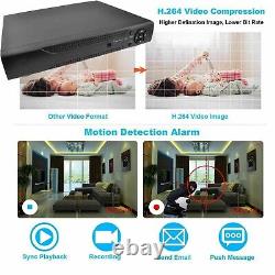 Enregistreur vidéo numérique CCTV 8 canaux 5MP Ultra HD DVR AHD 1920P VGA HDMI BNC UK