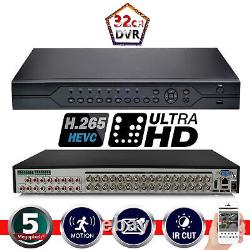 Enregistreur vidéo numérique CCTV AHD 1920P 5MP 32 canaux avec VGA HDMI BNC UK Casperi.