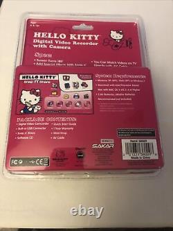 Enregistreur vidéo numérique Rare Sakar Hello Kitty Sanrio avec caméra Tout neuf