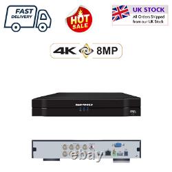 Enregistreur vidéo numérique SPRO 8 canaux 4K 8MP POC DVR 5 en 1 CVI TVI AHD CVBS IP.