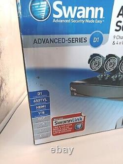 Enregistreur vidéo numérique Swann 9 canaux D1 avec 4 caméras Pro 535, 1 To