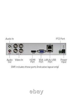 Enregistreur vidéo numérique Swann DVR 4-4680 4 canaux 1080p HD 1 To PIR HDMI VGA CCTV