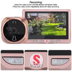 Enregistreur vidéo numérique avec détection de mouvement en couleur or rose