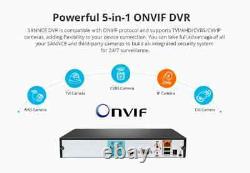 Enregistreur vidéo numérique de vidéosurveillance SANNCE 4/8 CH 5 EN 1 1080N pour la sécurité à domicile H. 264+