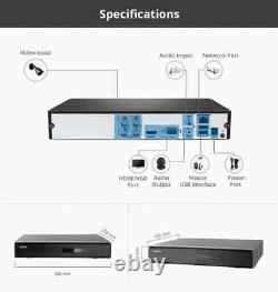 Enregistreur vidéo numérique de vidéosurveillance SANNCE 4/8 CH 5 EN 1 1080N pour la sécurité à domicile H. 264+