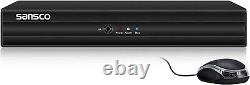 Enregistreur vidéo numérique hybride SANSCO HD 1080p Lite 8 canaux DVR CCTV + disque dur de 2 To