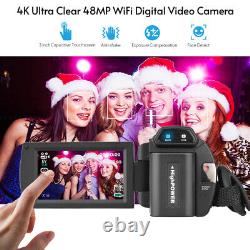 Ensemble vidéo numérique 4K/60FPS 48MP 1 enregistreur + 1 Z7K7