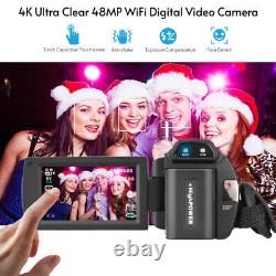 Ensemble vidéo numérique 4K/60FPS 48MP avec 1 enregistreur + 1 N0A9
